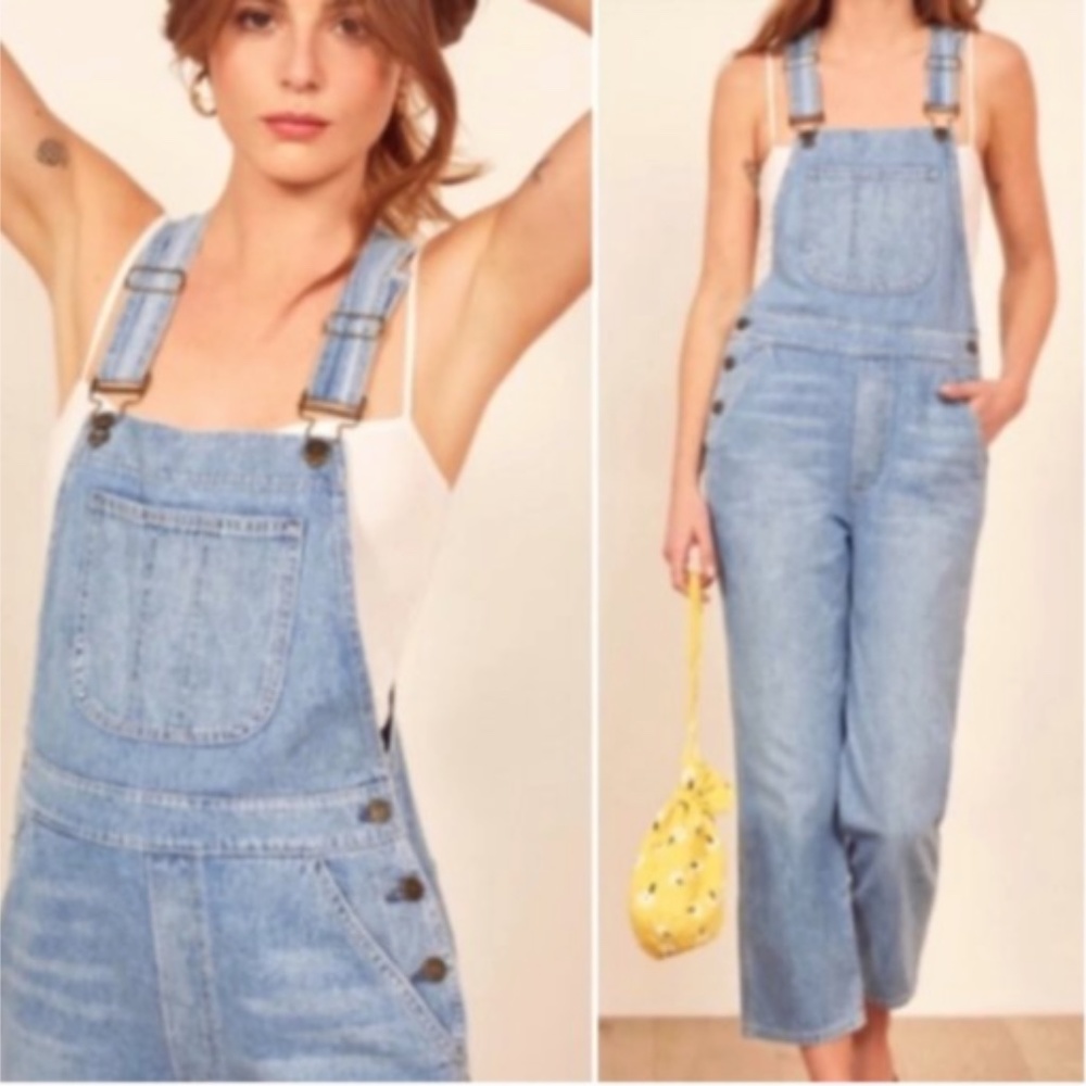 Reformation Smith Denim Overalls Size 2